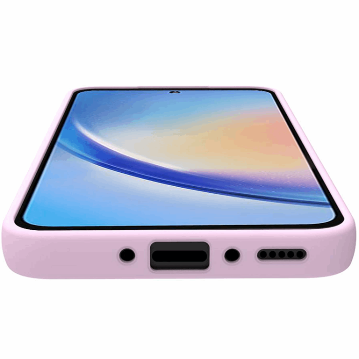 Celly - Celly Galaxy A35 5G Mobilskal Soft Rubber - Rosa