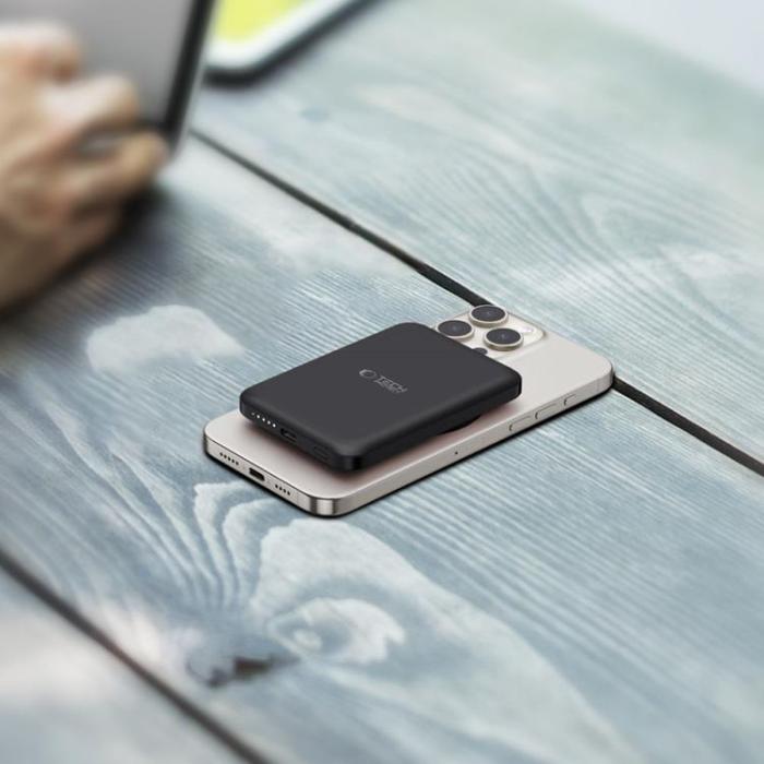 Tech-Protect - Magsafe Powerbank 5000mah PB10 LifeMag - Svart