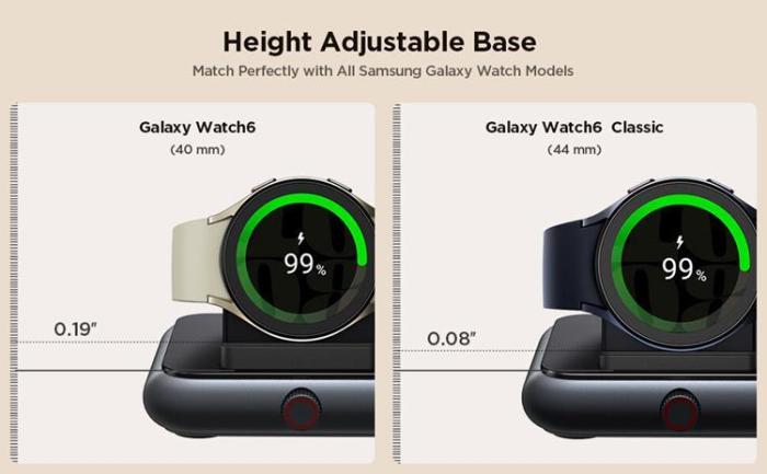 Joyroom - Joyroom Trådlös Laddare För Samsung Galaxy Watch - Svart