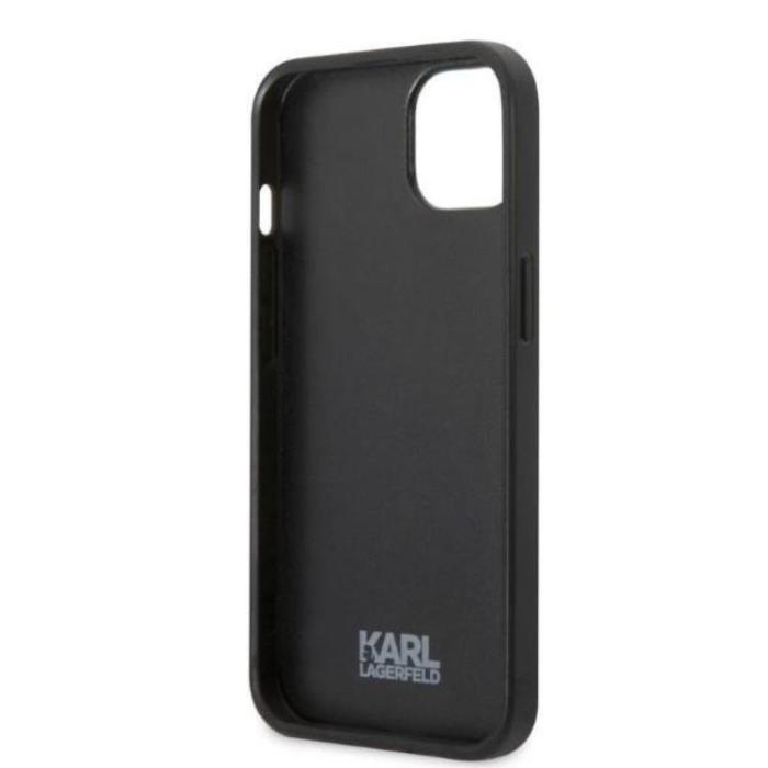 KARL LAGERFELD - Karl Lagerfeld iPhone 13 mini Skal Monogram Ikonik Patch - Svart