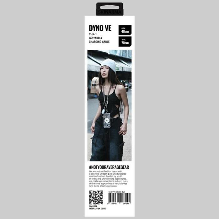 Skinarma - Skinarma 2in1 USB-C Till USB-C Kabel Lanyard Dyno Ve - Niteglow