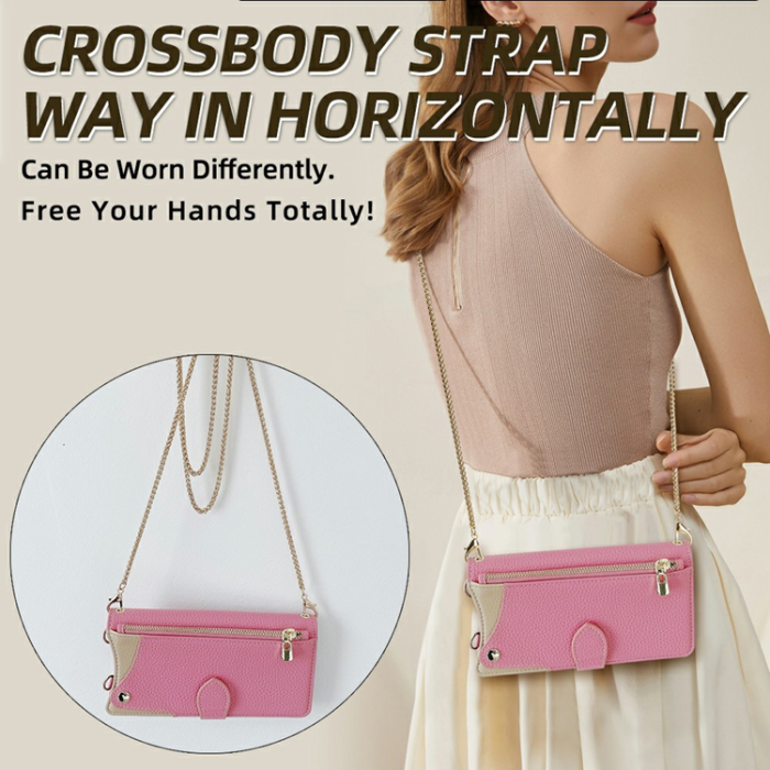 A-One Brand - OnePlus 15 5G Plånboksfodral Irregular Tail Style Läder - Rosa