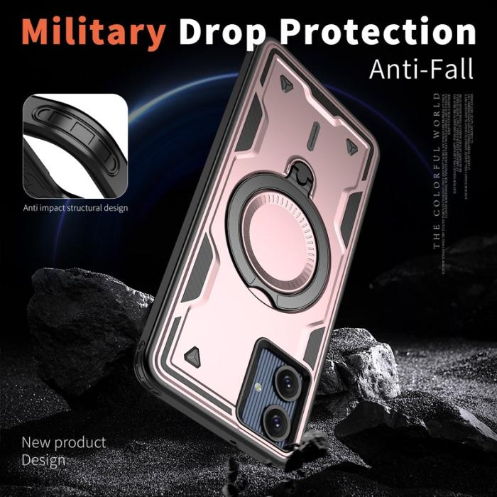 N/A - Mobilskal till Samsung Galaxy A06 4G Plast Militärskydd - Roséguld