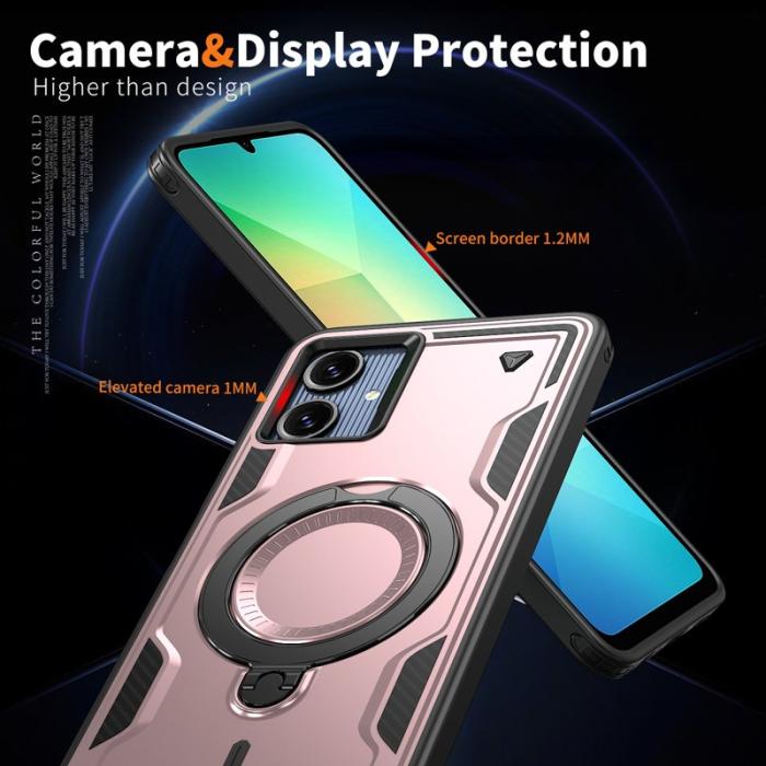 N/A - Mobilskal till Samsung Galaxy A06 4G Plast Militärskydd - Roséguld