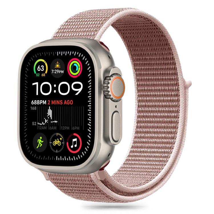 Tech-Protect Apple Watch (44/45/46/49mm) Armband Nylon - Dusty Rose | 5123 | AlltMobil