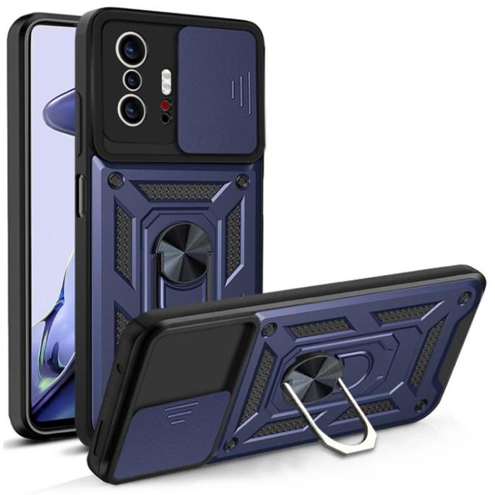 A-One Brand - CamShield Ring Holder Skal Xiaomi 11T / 11T Pro - Blå