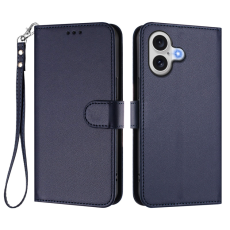 A-One Brand - iPhone 17 Plånboksfodral Läder med Handledsrem - Blå
