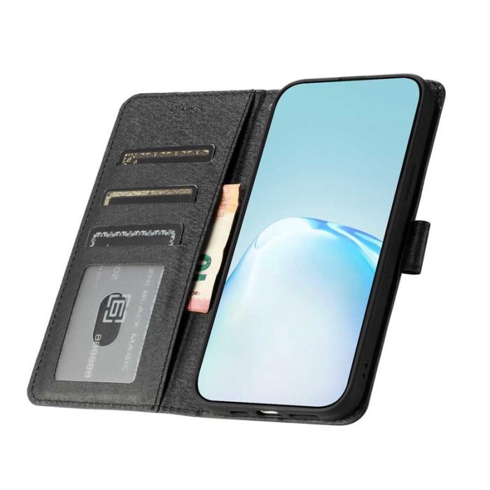 OEM - Samsung Galaxy A57 Plånboksfodral Konstläder Magnetisk Stängning - Svart