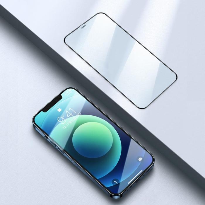 OEM - [1-PACK] Härdat Glas Skärmskydd iPhone 12 Pro Max - Svart