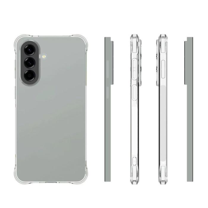 WANLONFENG - WANLONFENG Mobilskal till Samsung Galaxy A57 TPU Transparent - Vit