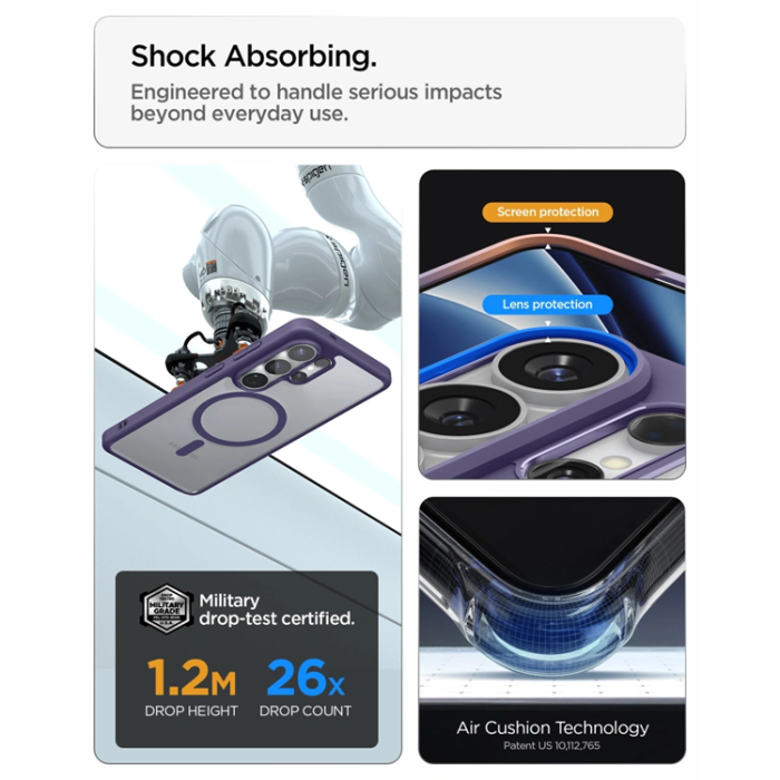 Spigen - Spigen Mobilskal För Galaxy S26 Ultra MagSafe Ultra Hybrid - Deep Lila