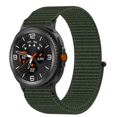 A-One Brand - Galaxy Watch 8 (44mm/40mm)/8 Classic (46mm) Armband Vävt - Armégrön