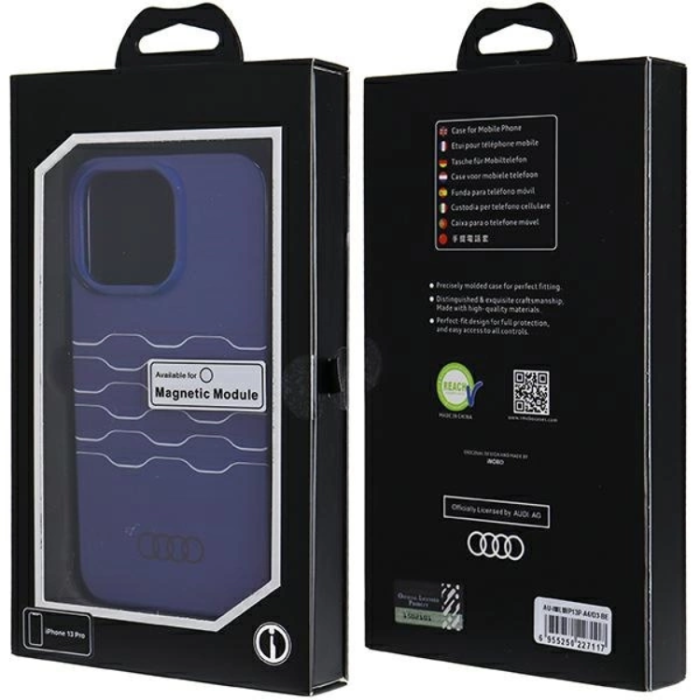 Audi - Audi iPhone 13/13 Pro Mobilskal Magsafe IML - Blå