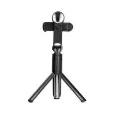 OEM - Combo Selfiestick med Tripod och fjärrkontroll Bluetooth med Spegel - Svart