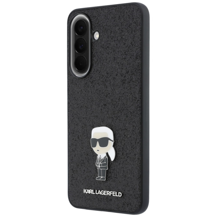 KARL LAGERFELD - Karl Lagerfeld Mobilskal För Galaxy A37 Fixed Glitter Ikonik Logo Metal Pin