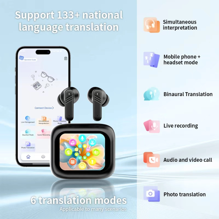 A-One Brand - Trådlösa Bluetooth-Hörlurar In-Ear ANC + ENC Smart LX-50