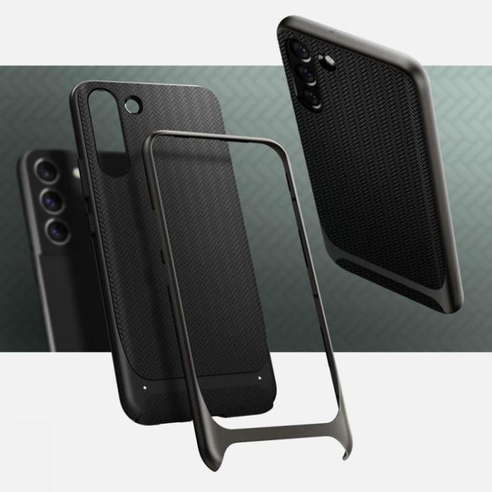 Spigen - Spigen Neo Hybrid Skal Galaxy S22 - Gunmetal