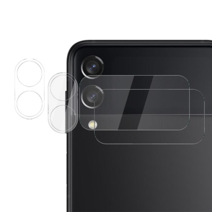 OEM - [2-PACK] Galaxy Z Flip 4 Kameralinsskydd i Härdat glas HD - Clear
