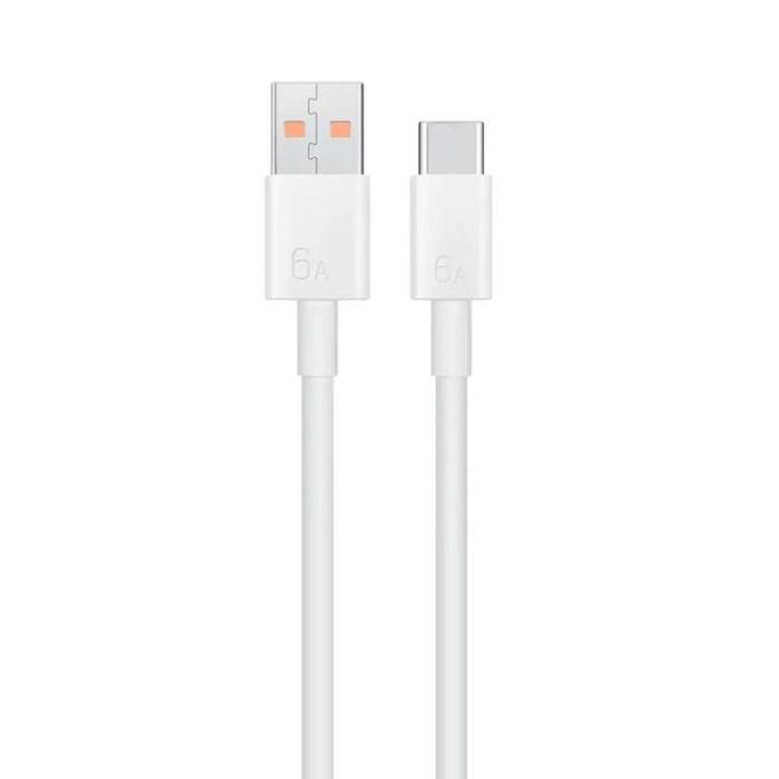 Huawei - HUAWEI USB-A Till USB-C 66W 6A Kabel 1m Bulk - Vit