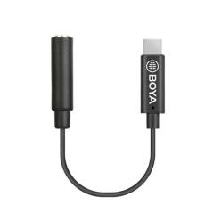 BOYA - BOYA Mikrofondapter USB-C - 3.5mm BY-K4 Hane - Hona TRS