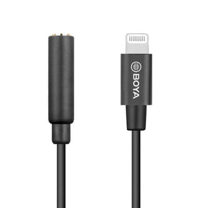 BOYA - BOYA Mikrofonadapter Lightning - 3.5mm BY-K3 Hane - Hona TRRS