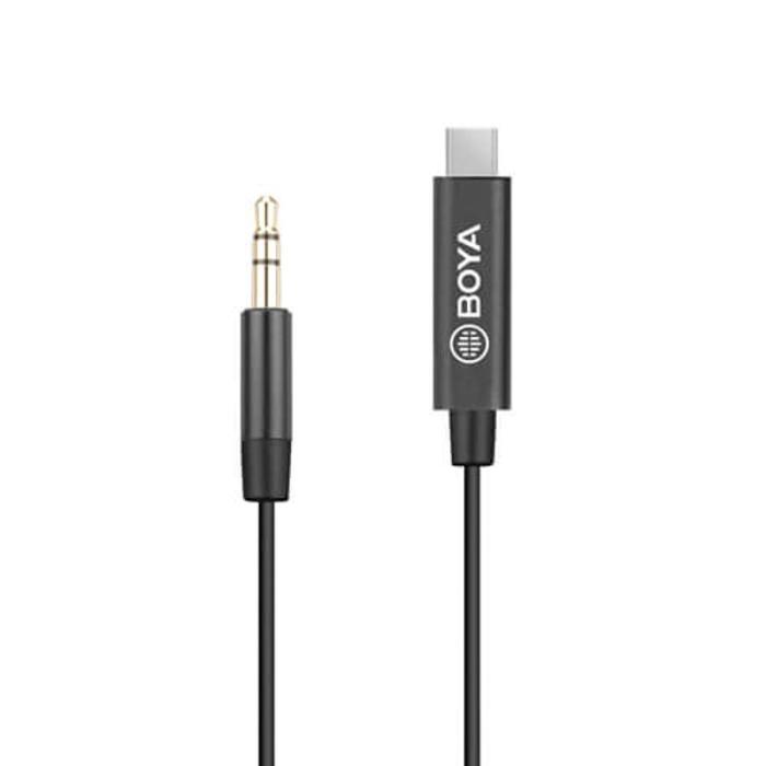 BOYA - BOYA Mikrofonadapter USB-C - 3.5mm BY-K2 TRS - Hane - Hane TRS