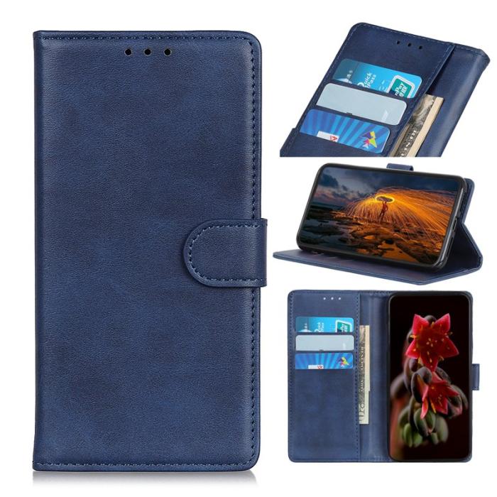 OEM - Plånboksfodral för Samsung Galaxy S26 Plus Konstläder Ställ - Blå