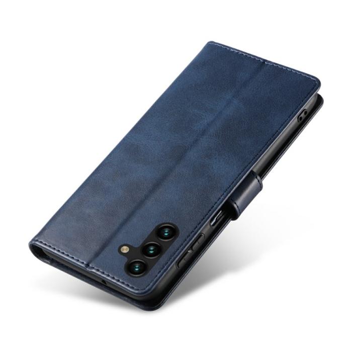 OEM - Mobilfodral för Samsung Galaxy S26 Plus Konstläder Ställ - Blå