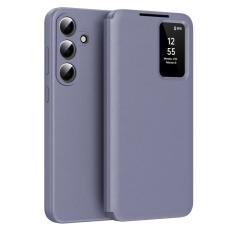 OEM - Mobilfodral f&ouml;r Samsung Galaxy S26 Plus Konstl&auml;der med kortfack - Ljuslila