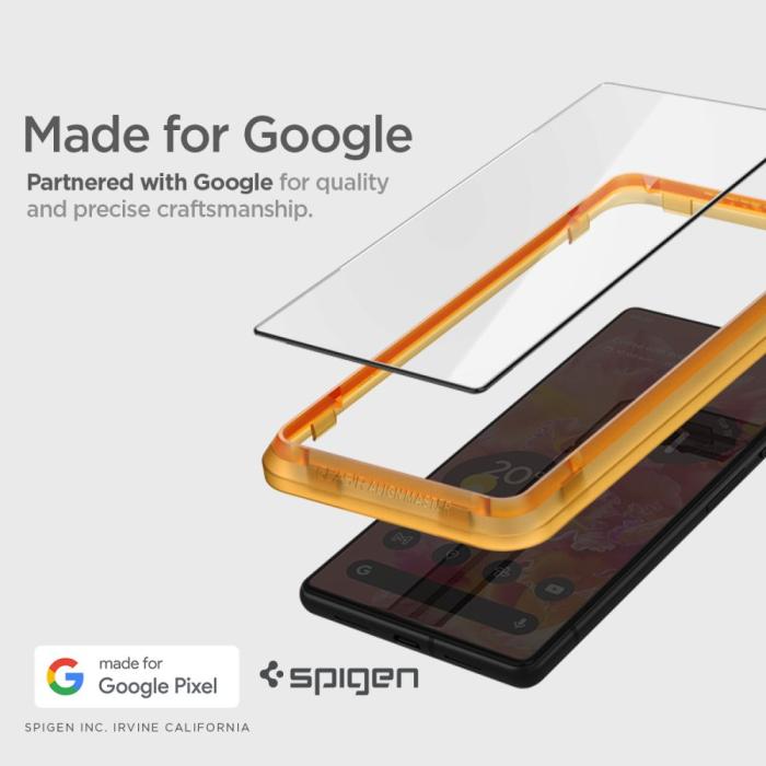 UTGATT - [2-PACK] Spigen Google Pixel 7A Härdat Glas Skärmskydd