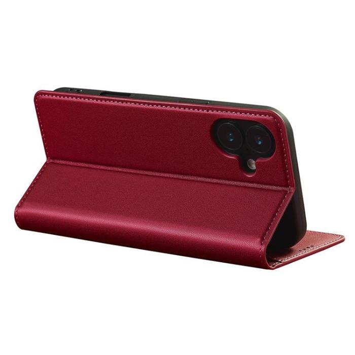 LC.imeeke - LC.IMEEKE iPhone 17 Plånboksfodral PU Läder - Röd