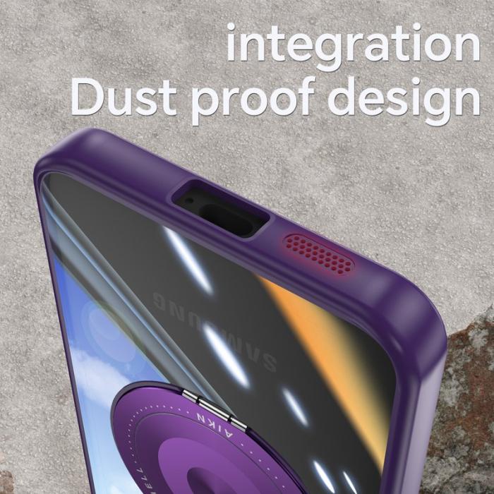 OEM - Mobilskal för Samsung Galaxy S26 Magnetiskt PC + TPU med Ställ - Mörklila