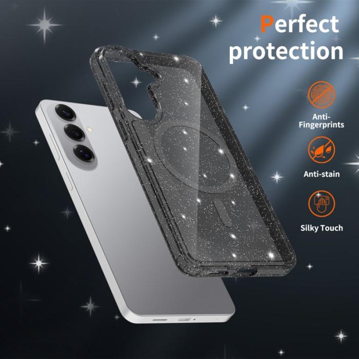 OEM - Mobilskal för Samsung Galaxy S26 Plus Magnetiskt TPU PC - Transparent Svart