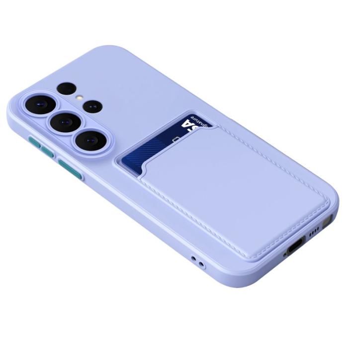 OEM - Mobilskal för Samsung Galaxy S26 Ultra Flexibelt TPU med kortfack - Lila
