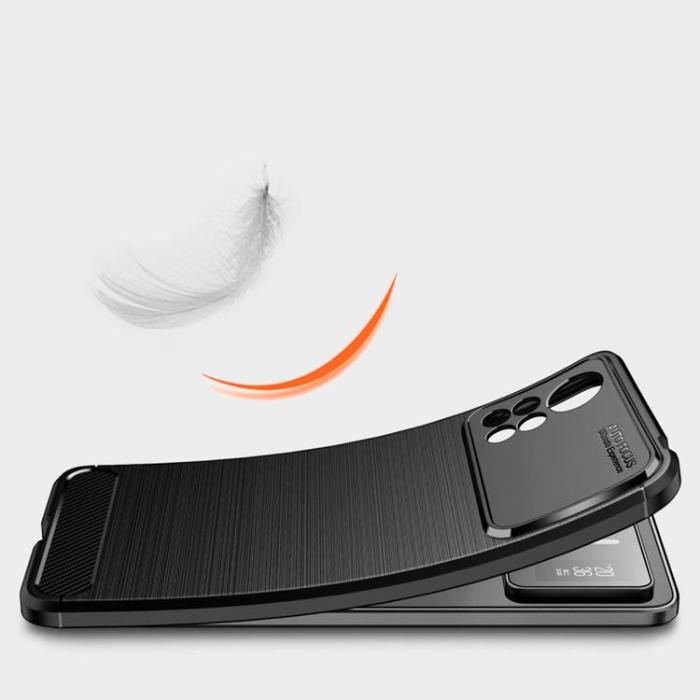 UTGATT1 - Carbon TPU Skal Xiaomi Poco X4 Pro 5G - Svart