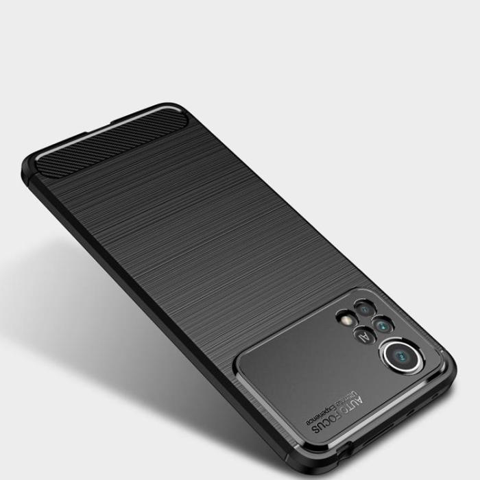 UTGATT1 - Carbon TPU Skal Xiaomi Poco X4 Pro 5G - Svart