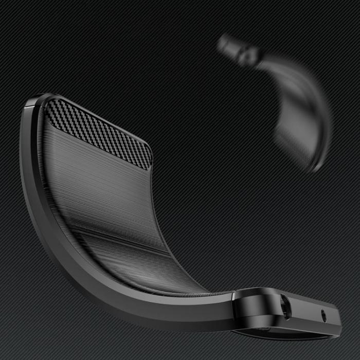 OEM - Xiaomi Redmi Note 12 Pro Plus Mobilskal Carbon Silikon - Svart