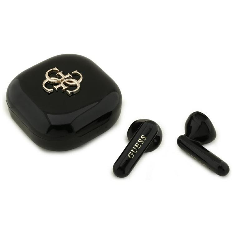 Guess TWS In-Ear Hörlurar Bluetooth 4G Metal Logo - Svart