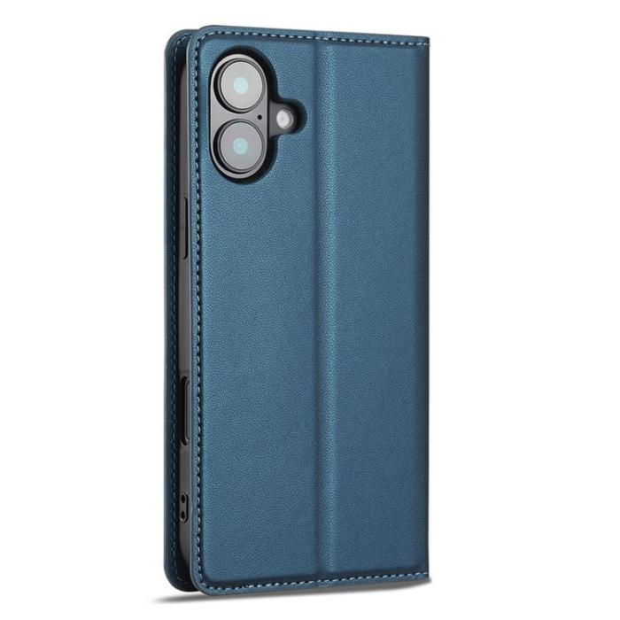 LC.imeeke - LC.IMEEKE iPhone 17 Plånboksfodral PU Läder - Blå