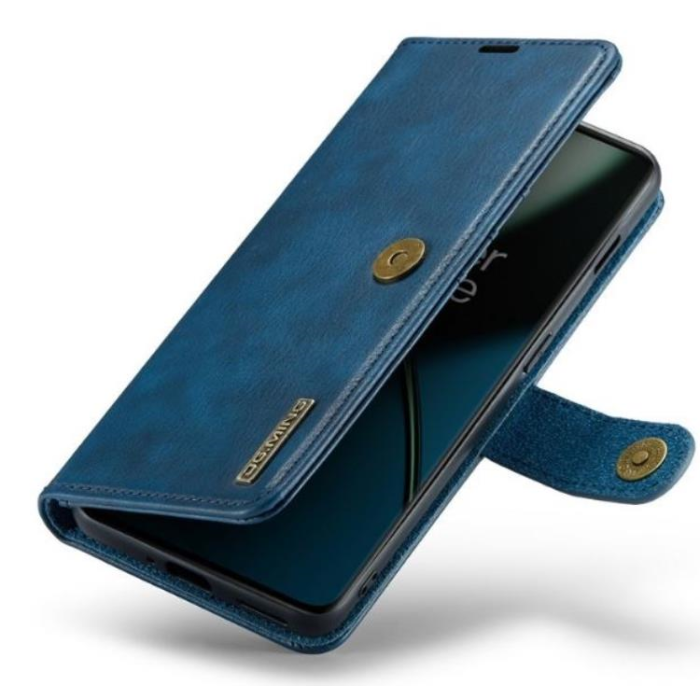 DG.MING - DG.MING OnePlus 11 Plånboksfodral Äkta Läder 2-i-1 - Blå