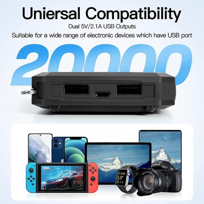OEM - Outdoor Powerbank Solcellsladdare - 20000 mAh