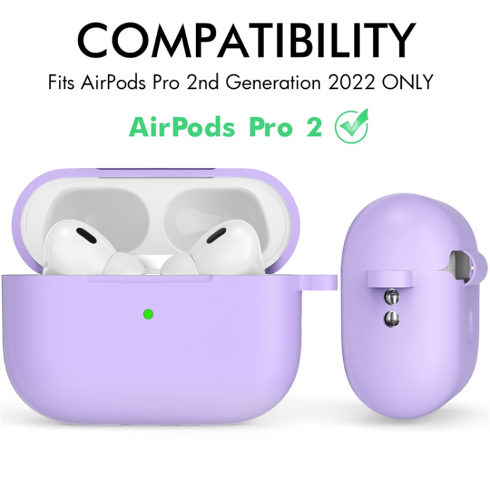 AHASTYLE - AHASTYLE AirPods Pro 2 Skal Silikon med Carabiner/Lanyard CS14