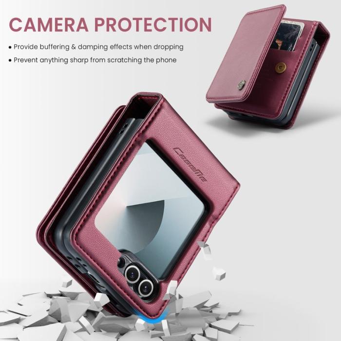 Caseme - CASEME C22 Samsung Galaxy Z Flip7 FE 5G Fodral Röd