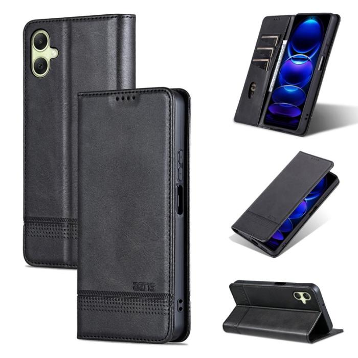 AZNS - AZNS Samsung Galaxy A06 Plånboksfodral Konstläder - Svart