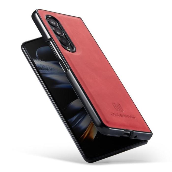 DG.MING - DG.MING Galaxy Z Fold 3 Plånboksfodral M2 Magnetic Kickstand - Röd