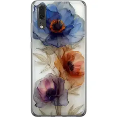 Gustaf - Mobilskal till Huawei P20 med Silkesblommor