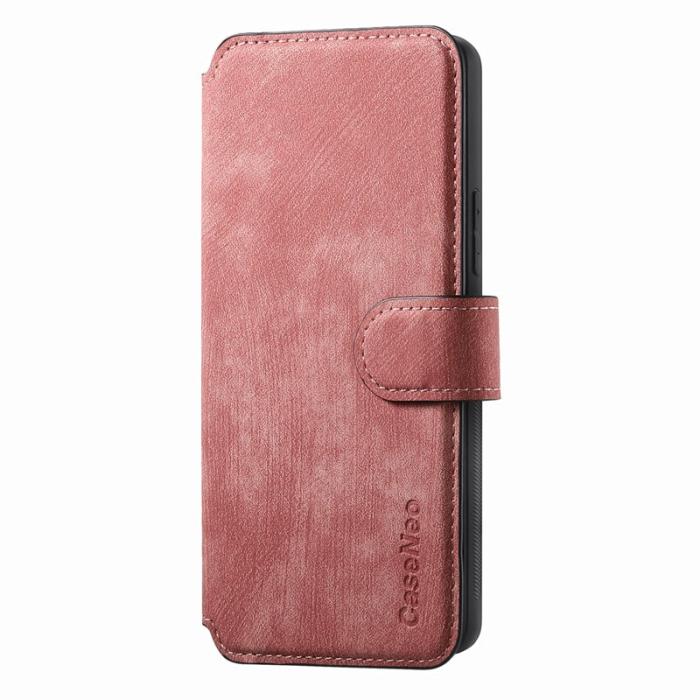 CASENEO - CASENEO Samsung Galaxy S25 Plånboksfodral Konstläder - Rosa
