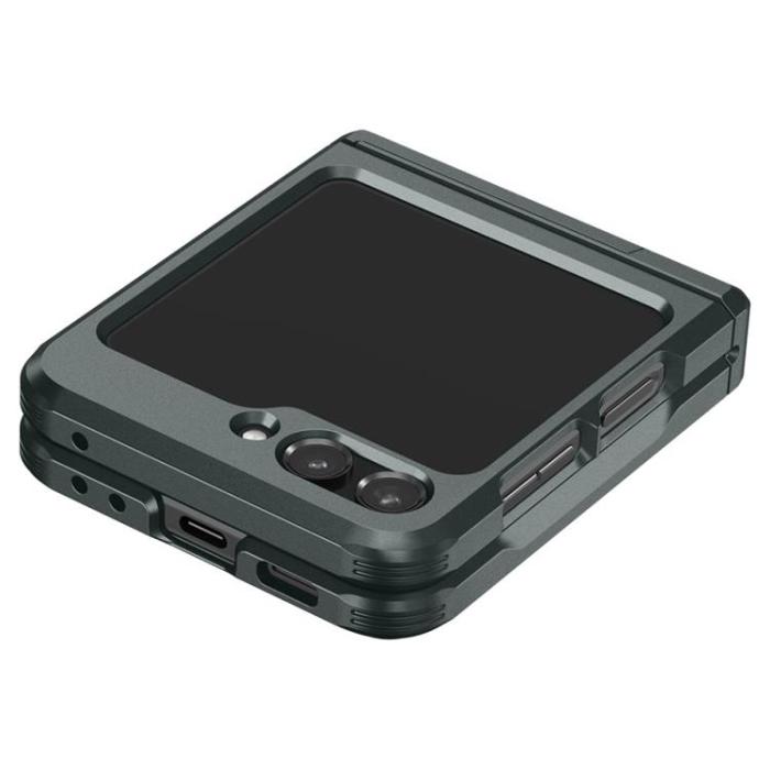 UTGATT - Spigen Galaxy Z Flip 5 Mobilskal Tough Armor Pro - Grön