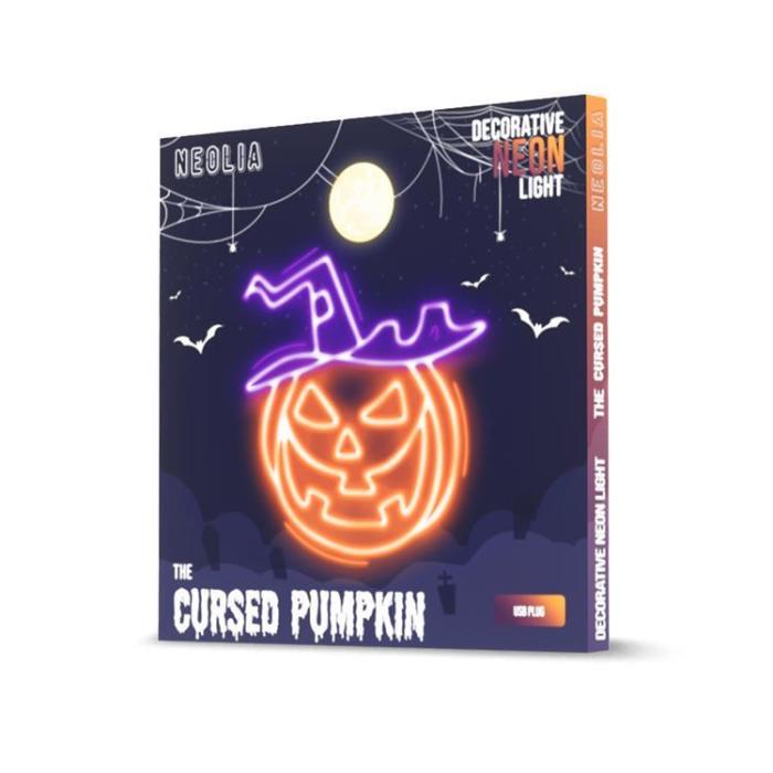 Neolia - Neolia LED Neon PLEXI CURSED PUMPKIN NNE16 - Orange/Lila