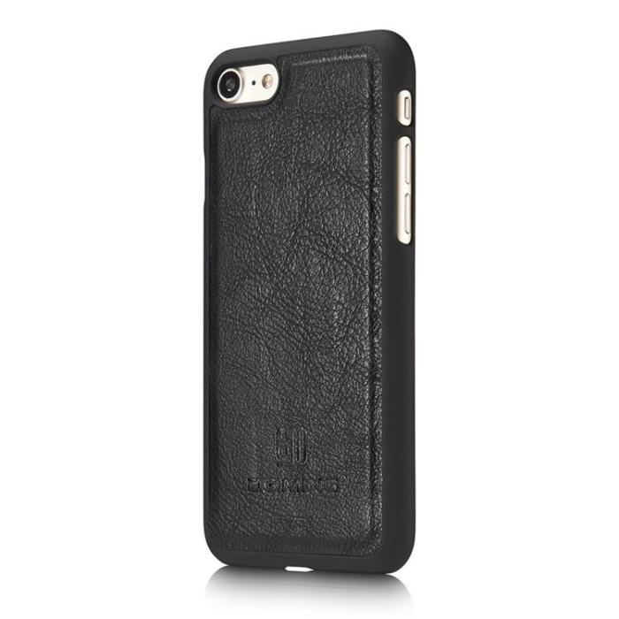 DG.MING - DG.MING Flera Kortplatser Läder Plånboksfodral iPhone 12 Pro Max - Svart